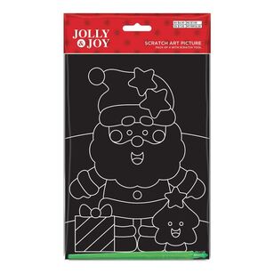 Jolly & Joy Ho Ho Ho Christmas Scratch Art 4-pack Multicoloured