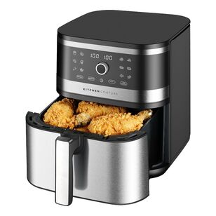 Kitchen Couture Stainless Steel Air Fryer Silver 8 L