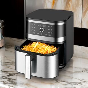 Kitchen Couture Stainless Steel Air Fryer Silver 8 L