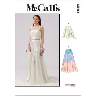 McCall's M8453 Misses' Skirt In Two Lengths Pattern White