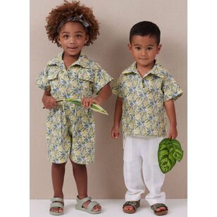 McCall's M8461 Toddlers' Top, Romper and Pants Pattern White 1/2 - 4