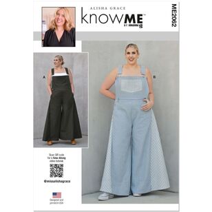 Know Me ME2062 Misses' Overalls Patterns White