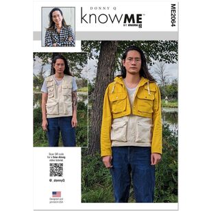 McCall's Know Me Me2064 Men's Jacket and Vest by Donny Q Pattern White