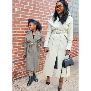 McCall's Know Me Me2070 Girl's and Misses' Trench Coat by Beaute' J'Adore Pattern White