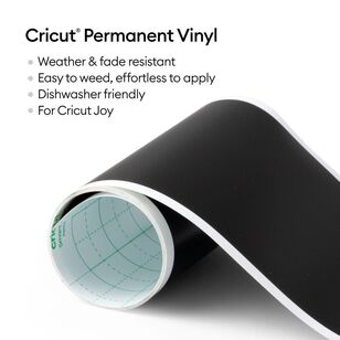 Cricut Joy Smart Permanent Matte Vinyl  Black 5.5 x 48 in