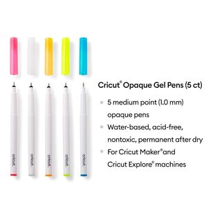 Cricut Opaque Gel Pen Set 5 Pack Opaque Multi 5 Pack