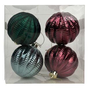 Jolly & Joy Christmas Bauble 4-pack Multicoloured