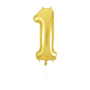 Party Creator 86cm Gold Foil Number 1 Balloon