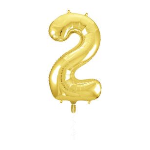 Party Creator 86cm Gold Foil Number 2 Balloon