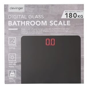 Clevinger Digital Glass Bathroom Scale  Black