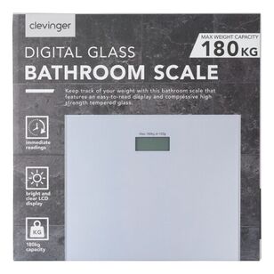 Clevinger Digital Glass Bathroom Scale Silver