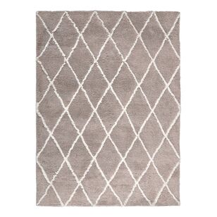 KOO Ellis Polyester Plush Rug Natural 160 x 230 cm