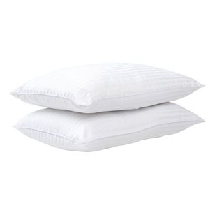 Tontine Hotel Comfort 2 Pack Medium Pillows White Standard