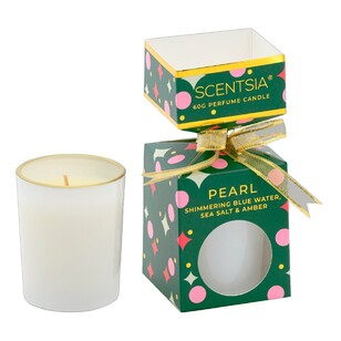 Scentsia Christmas Pearl Scented Candle White