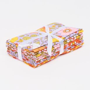 Groovy Floral 5 Piece Fat Quarter Bundle Multicoloured 45 x 52 cm