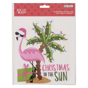 Christmas in the Sun Iron On Transfer Multicoloured