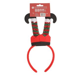 Jolly & Joy Elf Legs Christmas Headband Red