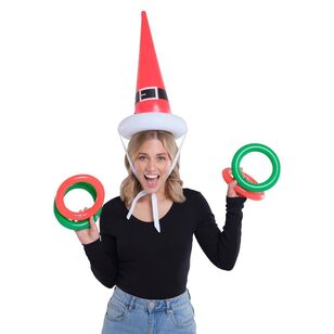 Jolly & Joy Inflatable Ring Toss Christmas Game Assorted