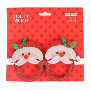 Jolly & Joy Red Christmas Santa Glasses Assorted