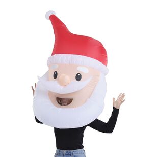 Jolly & Joy Inflatable Santa Bobble Head Christmas Costume Red