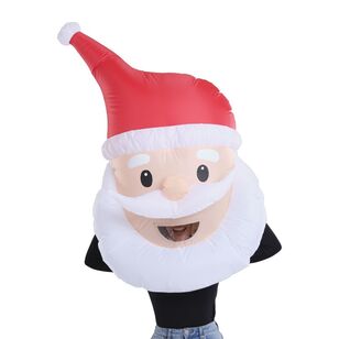 Jolly & Joy Inflatable Santa Bobble Head Christmas Costume Red