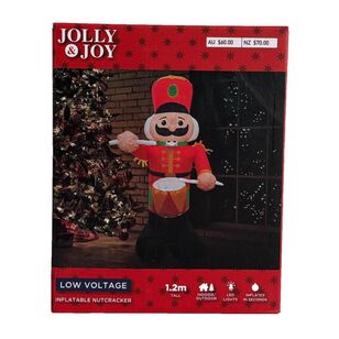 Jolly & Joy 1.2 m Inflatable Christmas Nutcracker Red 1.2 m