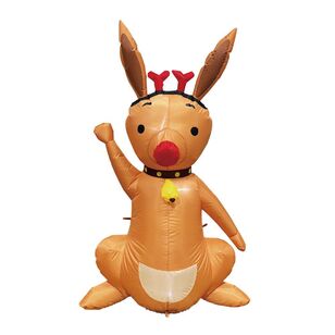 Jolly & Joy 1.2 m Inflatable Christmas Kangaroo Brown 1.2 m