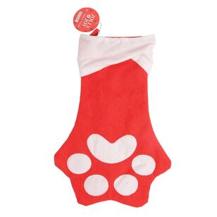 Jolly & Joy Pet Bone Stocking Red