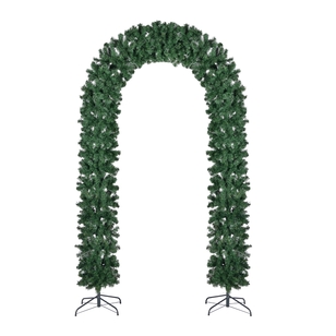 Jolly & Joy Garland Christmas Arch Green