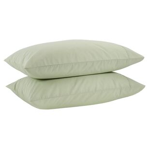 Fresh Cotton 400 Thread Count Cotton 2 Pack Pillowcase Seafoam Standard