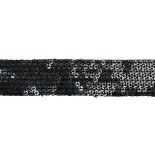 Simplicity Sequin Band Trim Black & Silver 38.1 mm