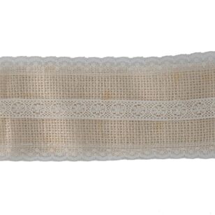 Simplicity Jute Lace Trim Natural 76.2 mm