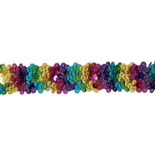 Simplicity Strech Sequin Trim Multicoloured 31.8 mm