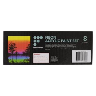 Francheville 8x21mL Neon Acrylic Paint Set Multicoloured