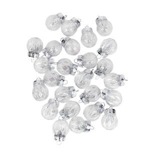 Jolly & Joy Fillable Christmas Bauble 10 pack Natural