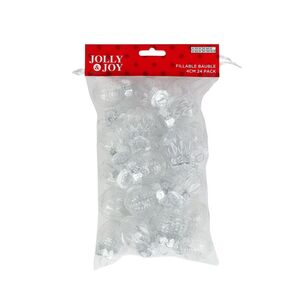 Jolly & Joy Fillable Christmas Bauble 10 pack Natural