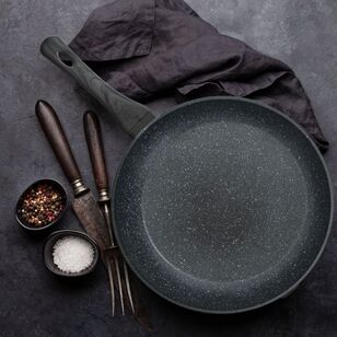 Stone Chef Forged Aluminium Non-Stick Frypan Black & Grey