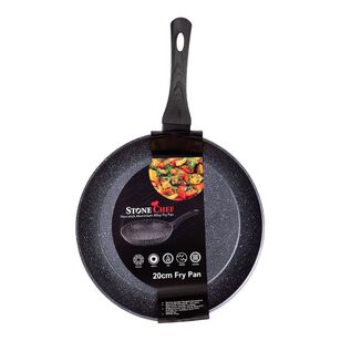 Stone Chef Forged Aluminium Non-Stick Frypan Black & Grey