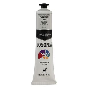 Jo Sonja Premium Pearlescent Acrylic Paint Series 4 Pearl White 75 mL