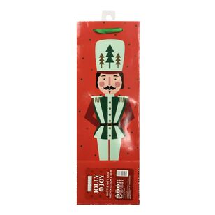 Jolly & Joy Nutcracker Christmas Bottle Bag Multicoloured