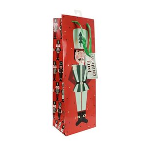 Jolly & Joy Nutcracker Christmas Bottle Bag Multicoloured