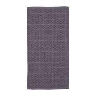 KOO Tilly Jacquard 550GSM Towel Collection Charcoal