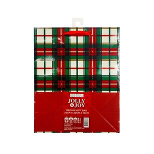 Jolly & Joy Traditional Medium Christmas Gift Bag Multicoloured