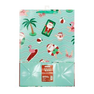 Jolly & Joy XXL Beach Santa Christmas Gift Bag Multicoloured