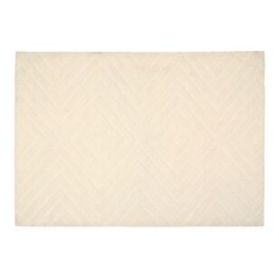 KOO Knitted Chevron Rug Natural 160 x 230 cm