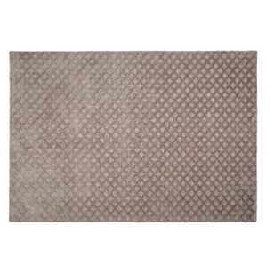 KOO Knitted Lattice Rug Silver 160 x 230 cm