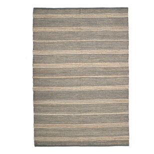 Emerald Hill Kai Chenille & Jute Rug Grey 160 x 230 cm