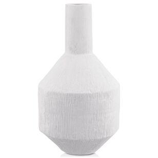 Bouclair Essentials Ceramic Vase White 24 x 45 cm