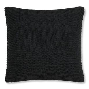Bouclair Essentials Lonny Knit Throw Pillow Black 51 x 51 cm