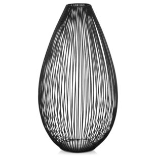 Bouclair Essentials Wired Oval Vase Black 24 x 45 cm